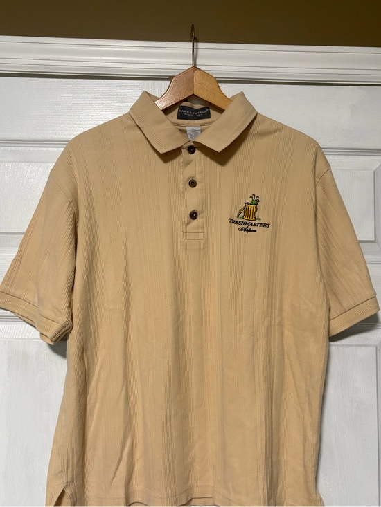 Page & Tuttle Other - Vintage Page & Tuttle Trashmasters Aspen Golf Polo Shirt Men's Large Beige